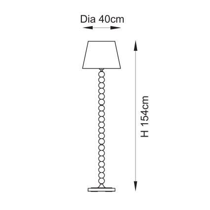 Endon 114667 - Podna lampa HIGGLEDY 1xE27/10W/230V roze