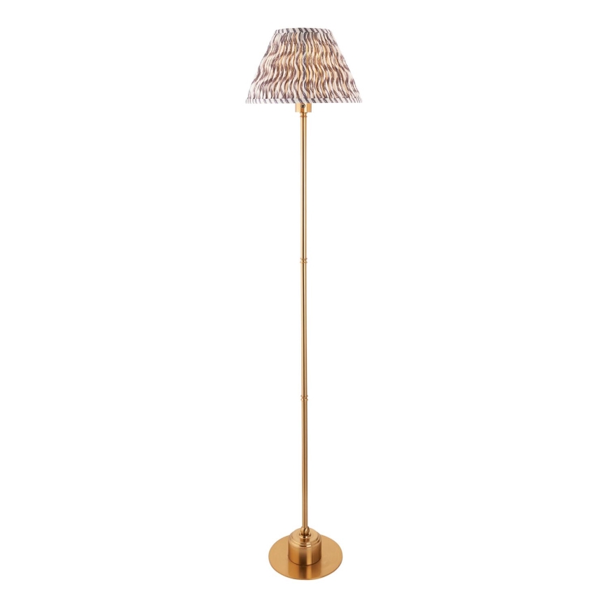 Endon 114785 - LED Prigušiva punjiva podna lampa BURLEY LED/1,5W/5V mesing/sivo