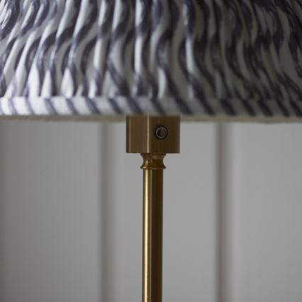 Endon 114785 - LED prigušiva punjiva podna lampa BURLEY LED/1,5W/5V 3600 mAh mesing/siva