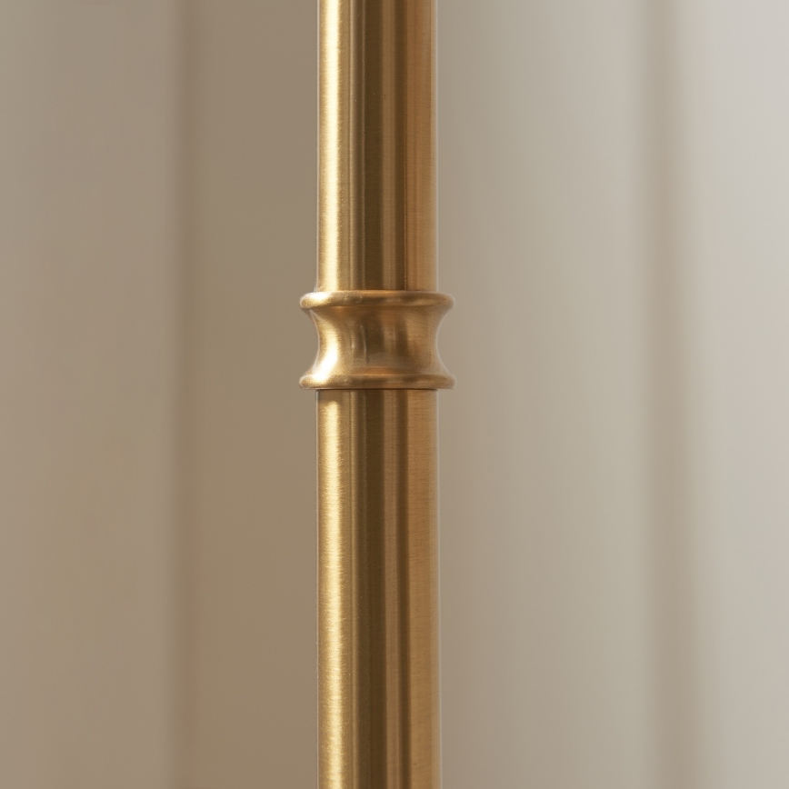 Endon 114785 - LED prigušiva punjiva podna lampa BURLEY LED/1,5W/5V 3600 mAh mesing/siva