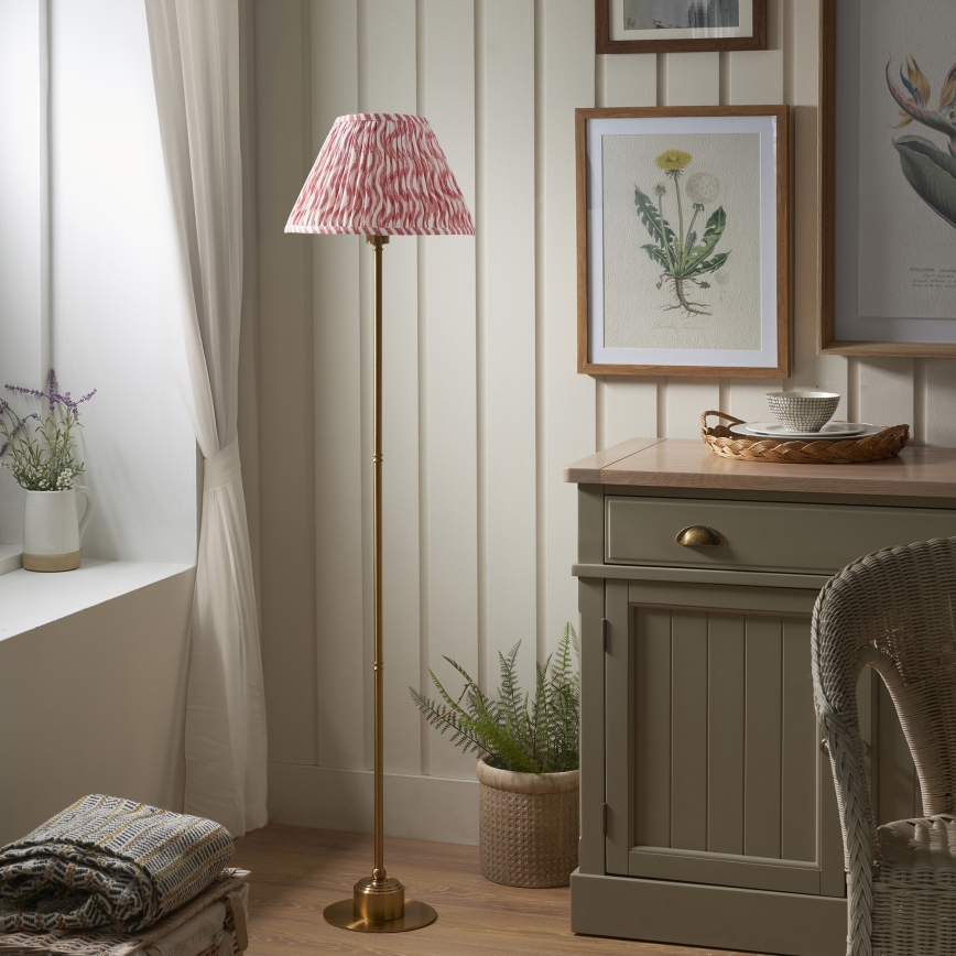 Endon 114786 - LED Prigušiva punjiva podna lampa BURLEY LED/1,5W/5V mesing/roze