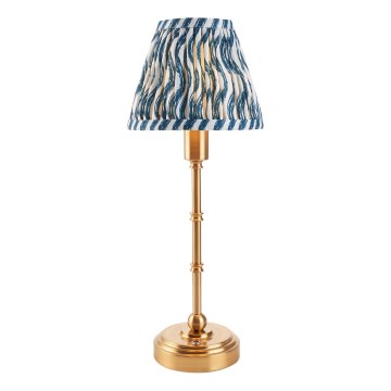 Endon 114796 - LED Prigušiva punjiva stona lampa BURLEY LED/1,5W/5V mesing/plava