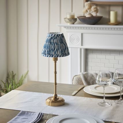 Endon 114796 - LED prigušiva punjiva stona lampa BURLEY LED/1,5W/5V 3600 mAh mesing/plava