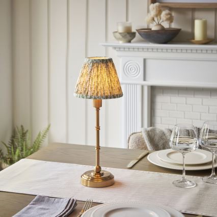 Endon 114800 - LED prigušiva punjiva stona lampa BURLEY LED/1,5W/5V 3600 mAh mesing/zelena
