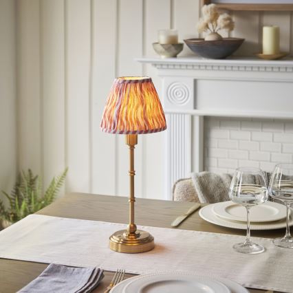 Endon 114804 - LED Prigušiva punjiva stona lampa BURLEY LED/1,5W/5V mesing/roze