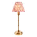 Endon 114804 - LED prigušiva punjiva stona lampa BURLEY LED/1,5W/5V 3600 mAh mesing/ružičasta