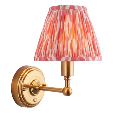 Endon 114817 - LED Prigušiva punjiva zidna lampa BURLEY LED/1,5W/5V mesing/roze