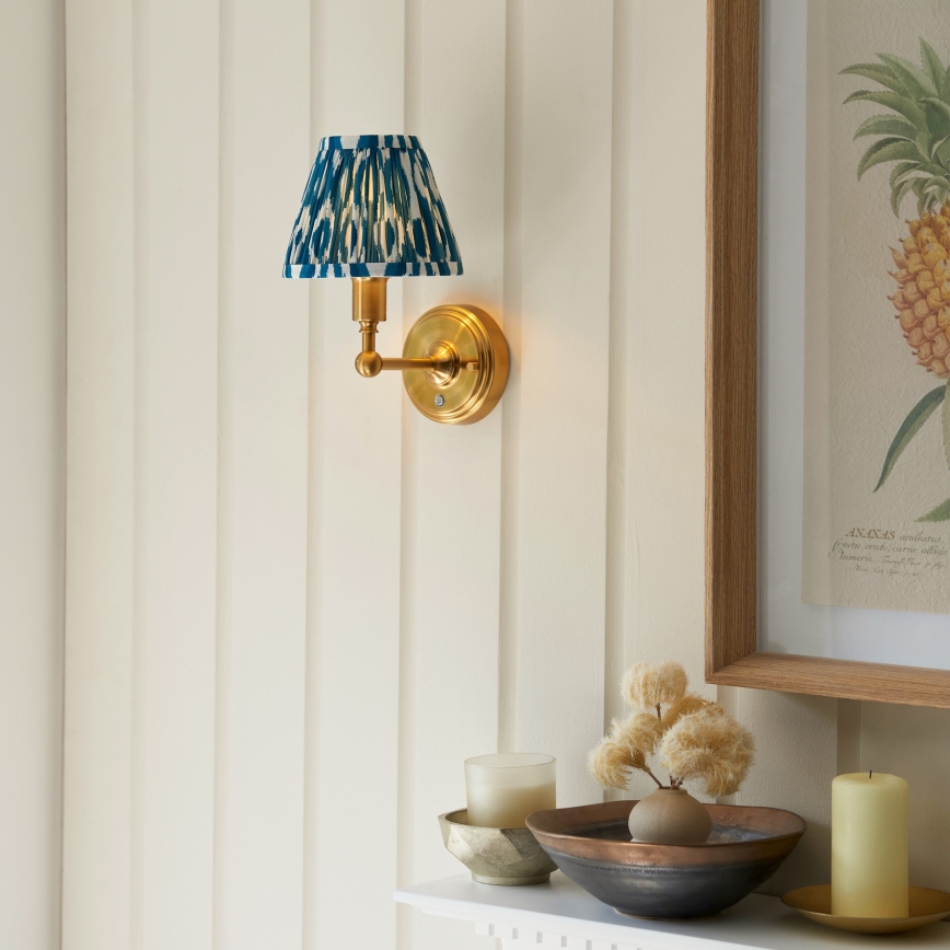 Endon 114827 - LED Prigušiva punjiva zidna lampa BURLEY LED/1,5W/5V mesing/plava