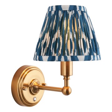 Endon 114827 - LED Prigušiva punjiva zidna lampa BURLEY LED/1,5W/5V mesing/plava
