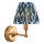 Endon 114827 - LED Prigušiva punjiva zidna lampa BURLEY LED/1,5W/5V mesing/plava
