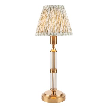 Endon 114838 - LED Prigušiva punjiva stona lampa MORTON LED/1,5W/5V 3600 mAh mesing/zelena