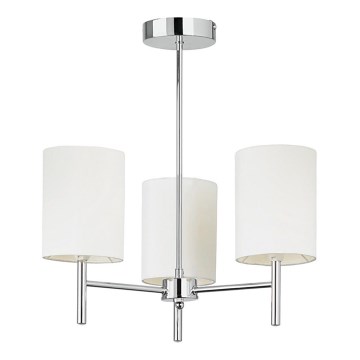 Endon 56642 - Luster na stalku BRIO 3xE14/40W/230V sjajni hrom/bela