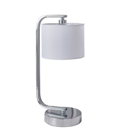 Endon 57917 - Prigušiva stona lampa CANNING 1xE14/40W/230V sjajni hrom/bela