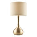 Endon 61191 - Prigušiva stona lampa PICCADILLY 1xE14/40W/230V mesing/bež