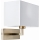 Endon 61604 - Zidna lampa PICCOLO 1xE27/10W/230V bela/mat krom