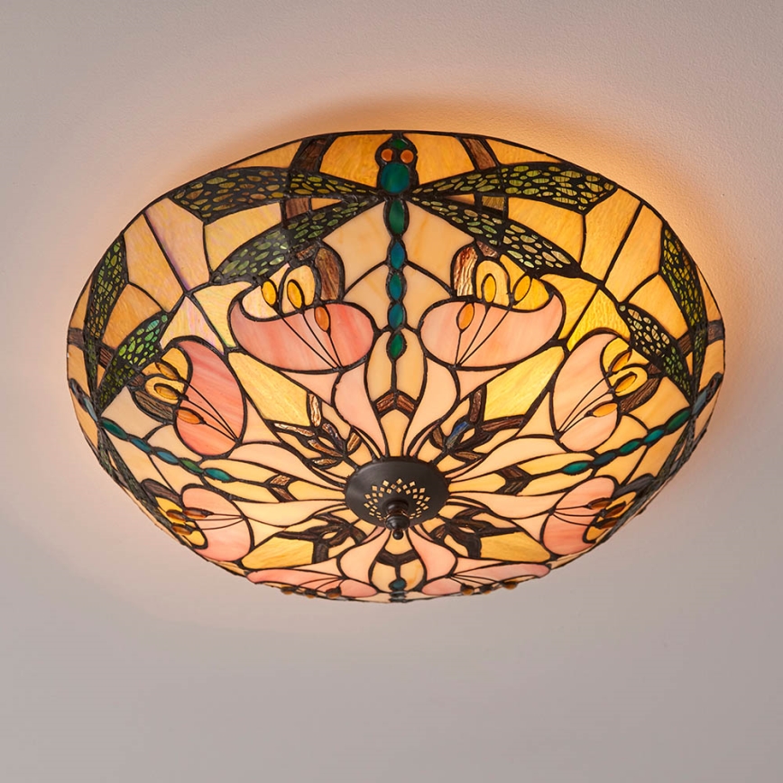Endon 63922 - Plafonjera ASHTON 2xE27/60W/230V pr. 45 cm
