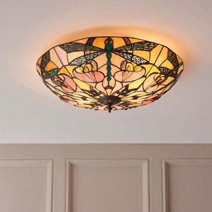 Endon 63922 - Plafonjera ASHTON 2xE27/60W/230V pr. 45 cm