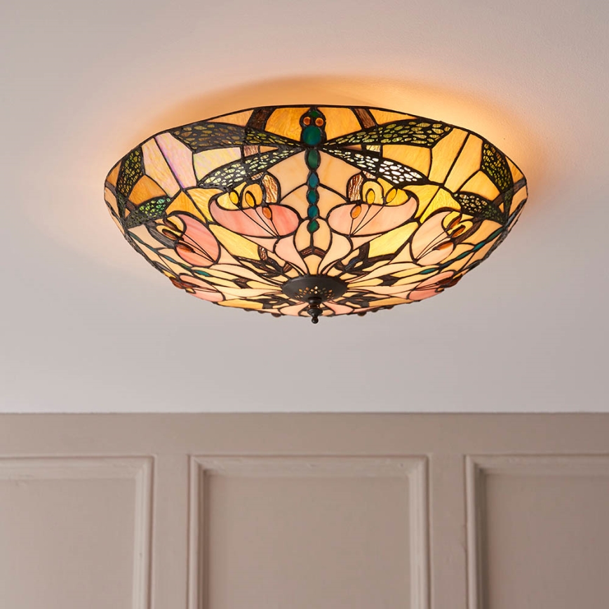 Endon 63922 - Plafonjera ASHTON 2xE27/60W/230V pr. 45 cm