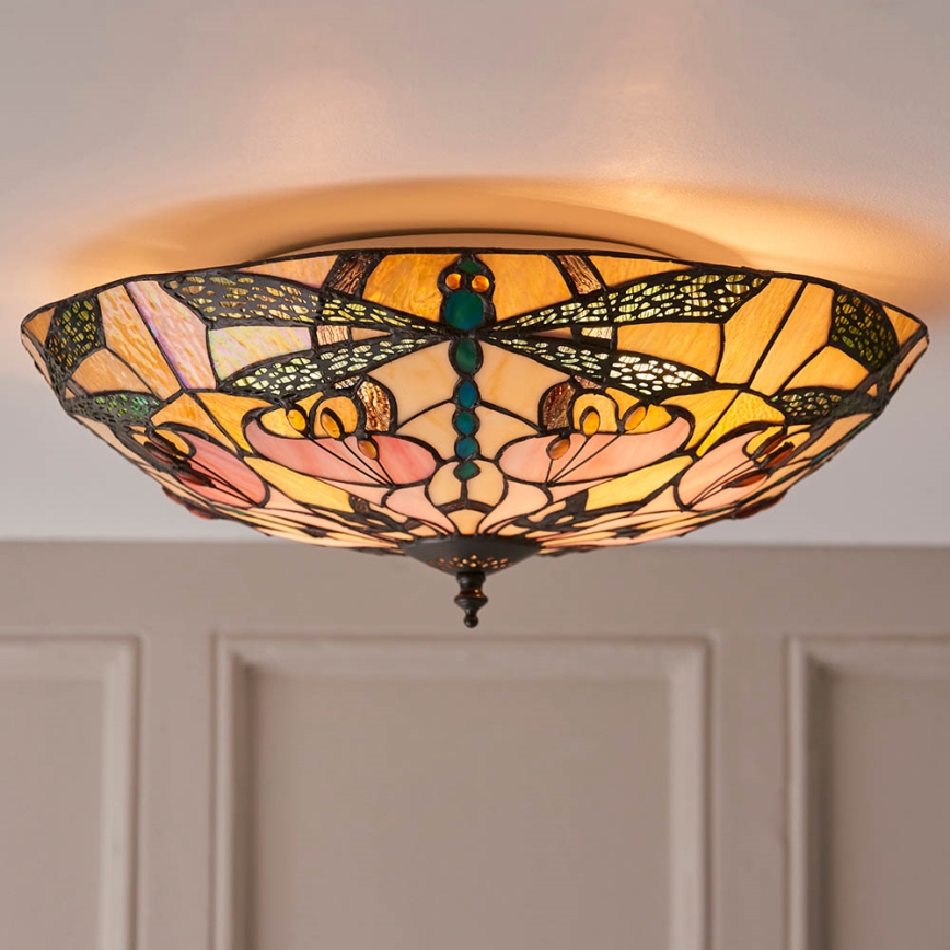 Endon 63922 - Plafonjera ASHTON 2xE27/60W/230V pr. 45 cm
