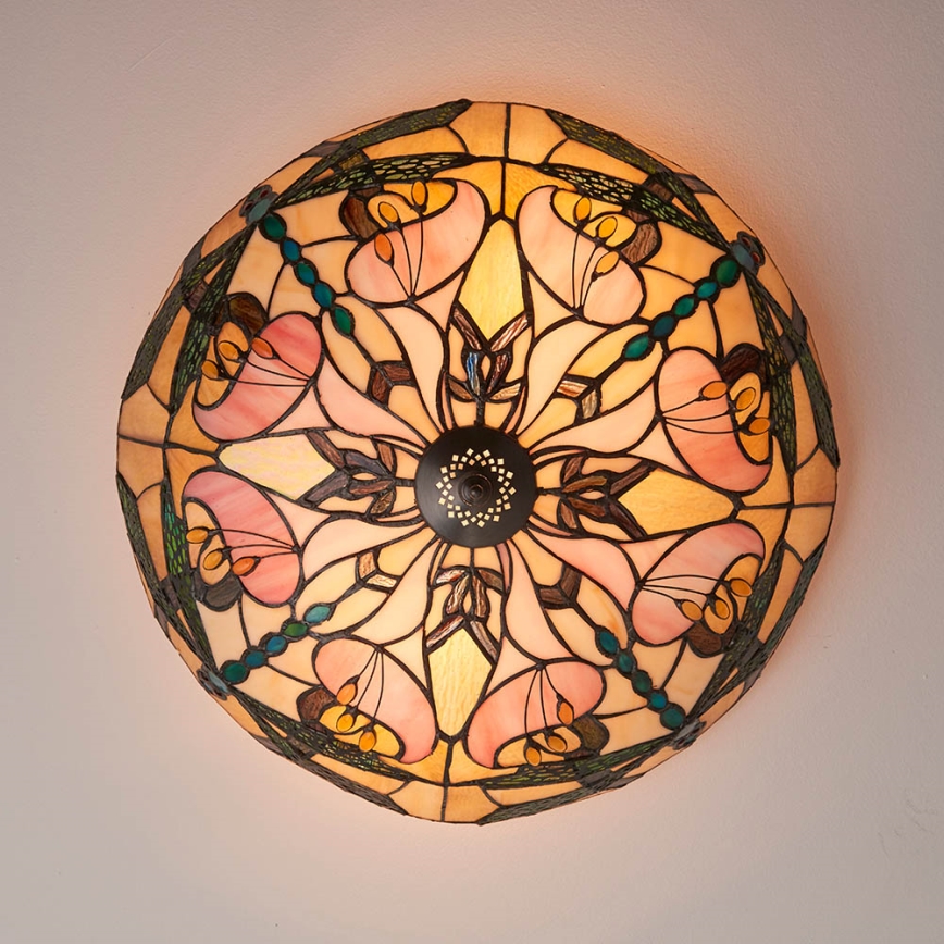 Endon 63922 - Plafonjera ASHTON 2xE27/60W/230V pr. 45 cm