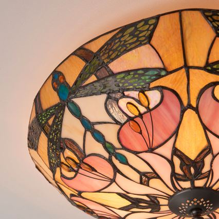 Endon 63922 - Plafonjera ASHTON 2xE27/60W/230V pr. 45 cm