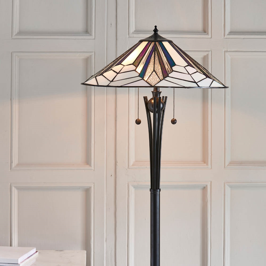 Endon 63934 - Stojeća lampa ASTORIA, 2x E27/60W/230V, prečnik 48 cm