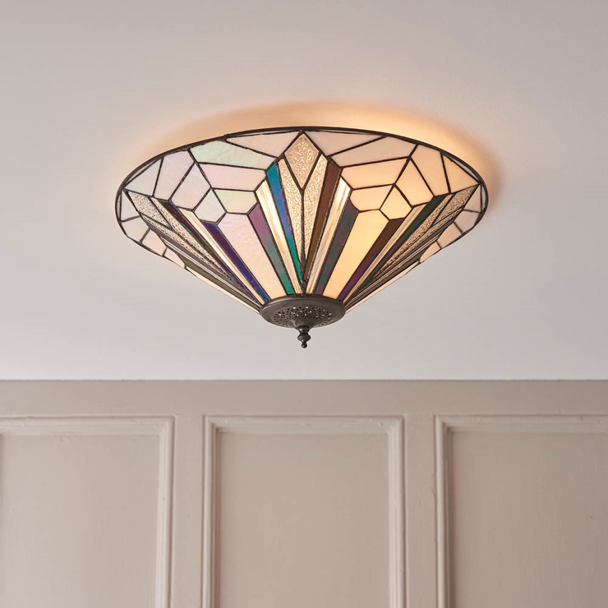 Endon 63935 - Plafonjera ASTORIA 2xE27/60W/230V pr. 48 cm