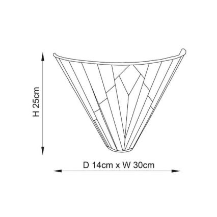 Endon 63940 - Zidna lampa ASTORIA 1xE14/40W/230V