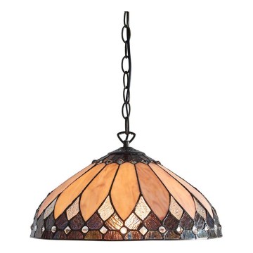 Endon 63977 - Luster na lancu BROOKLYN 1xE27/60W/230V prečnik 40 cm