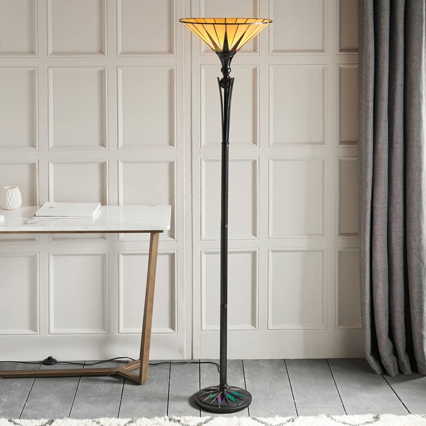 Endon 64042 - Podna lampa DARK STAR 1xE27/60W/230V pr. 42 cm
