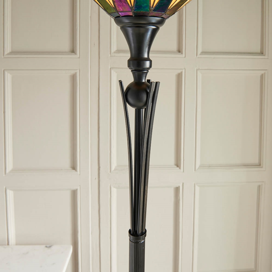 Endon 64042 - Podna lampa DARK STAR 1xE27/60W/230V pr. 42 cm