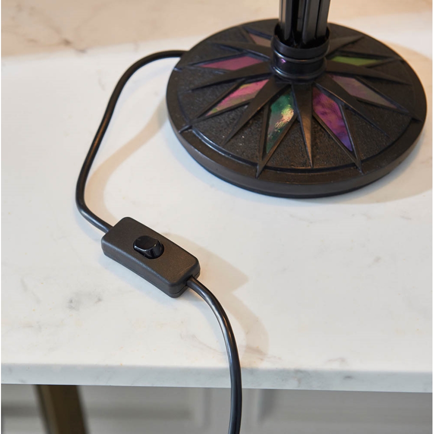 Endon 64045 - Stona lampa DARK STAR 2xE27/60W/230V prečnik 49 cm