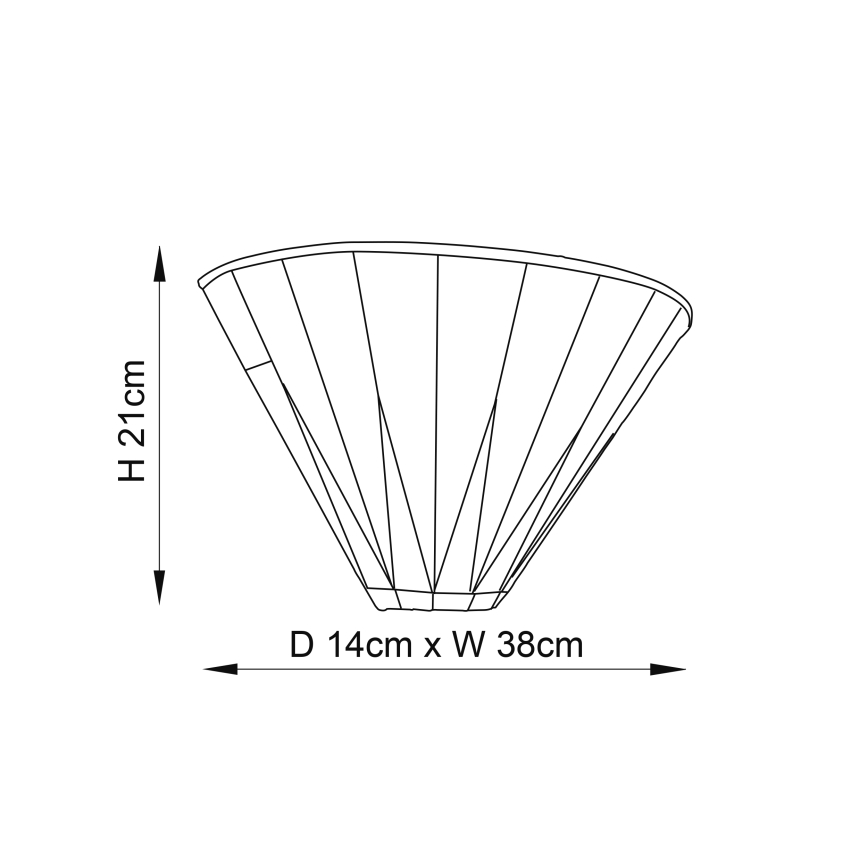 Endon 64046 - Zidna lampa DARK STAR 1xE14/40W/230V