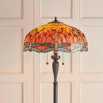 Endon 64070 - Podna lampa DRAGONFLY 2xE27/60W/230V, prečnik 50 cm