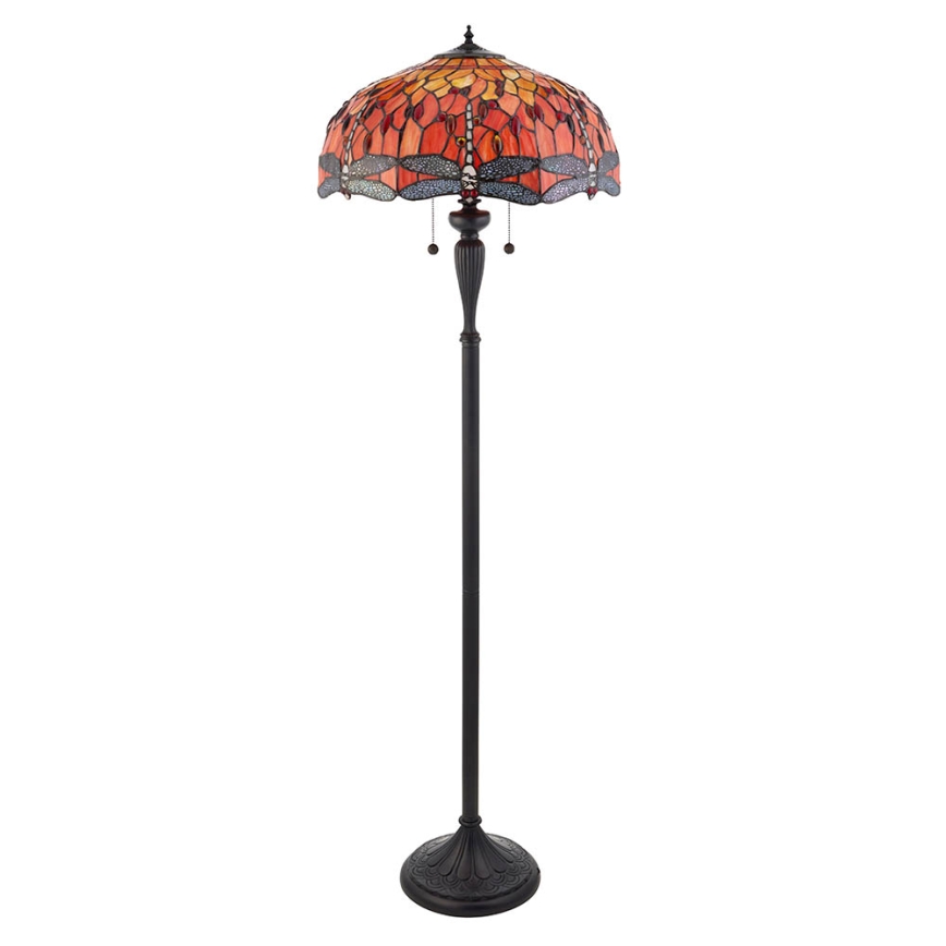 Endon 64070 - Podna lampa DRAGONFLY 2xE27/60W/230V, prečnik 50 cm