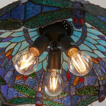 Endon 64080 - Viseći luster na lancu DRAGONFLY 3xE27/60W/230V, prečnik 41 cm