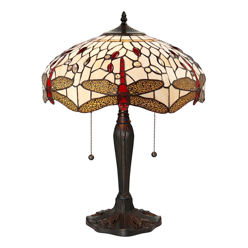 Endon 64085 - Stona lampa DRAGONFLY 2xE27/60W/230V, prečnik 41 cm