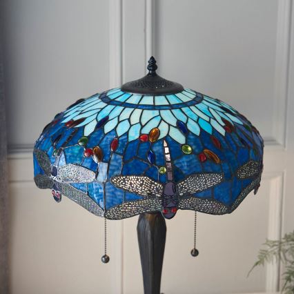 Endon 64089 - Stona lampa DRAGONFLY 2xE27/60W/230V prečnik 41 cm