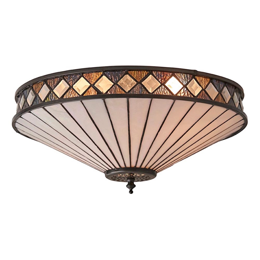 Endon 64145 - Plafonjera FARGO 2xE27/60W/230V pr. 41,5 cm