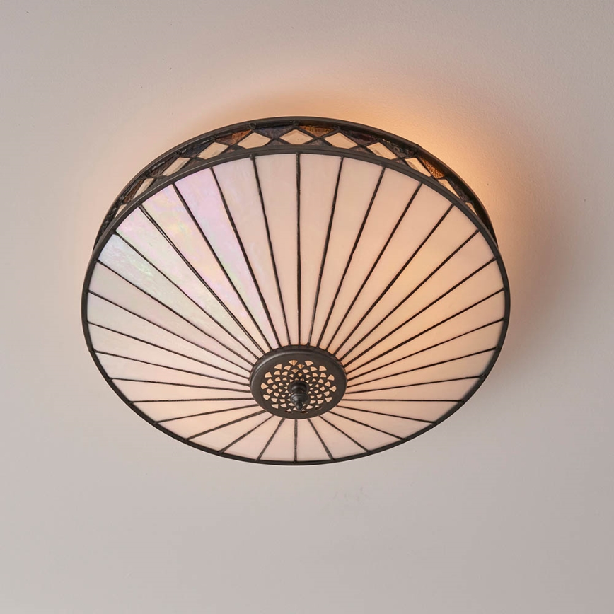 Endon 64145 - Plafonjera FARGO 2xE27/60W/230V pr. 41,5 cm