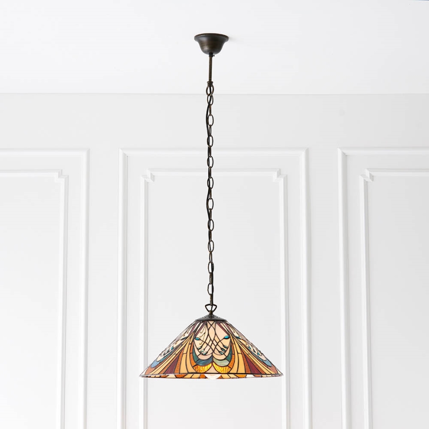 Endon 64162 - Luster na lancu HECTOR 1xE27/60W/230V pr. 40 cm