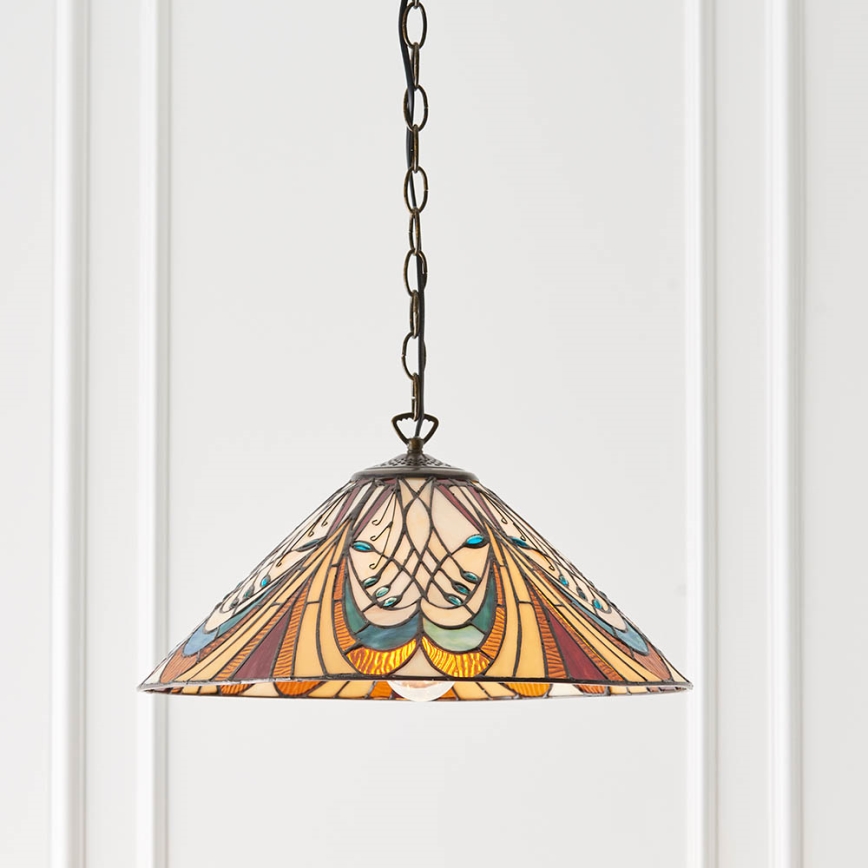 Endon 64162 - Luster na lancu HECTOR 1xE27/60W/230V pr. 40 cm