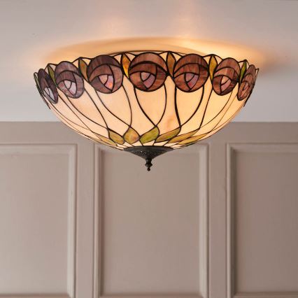 Endon 64173 - Plafonjera HUTCHINSON 2xE27/60W/230V pr. 50 cm