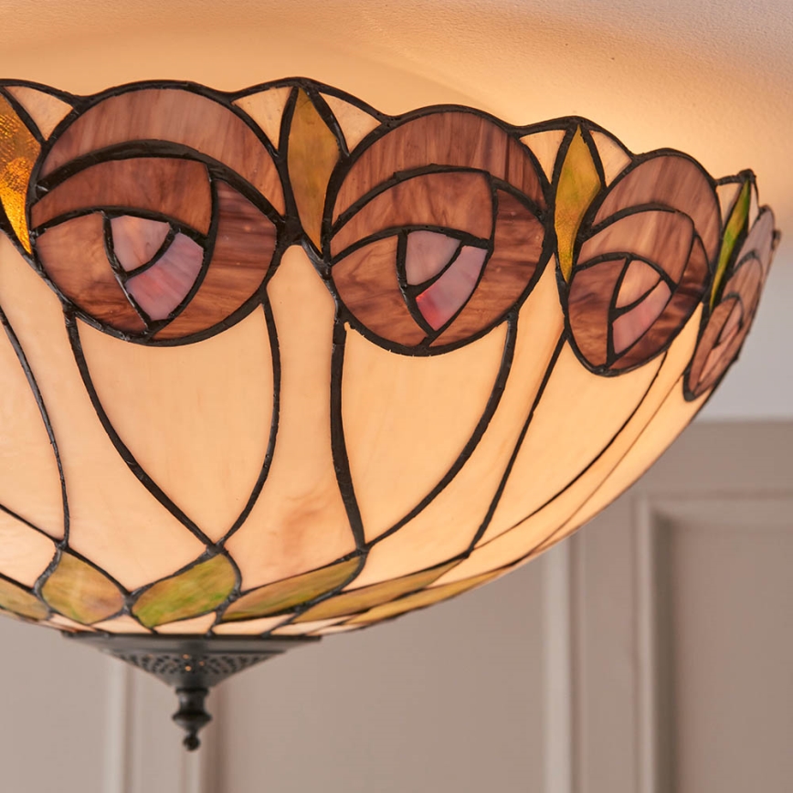 Endon 64173 - Plafonjera HUTCHINSON 2xE27/60W/230V pr. 50 cm
