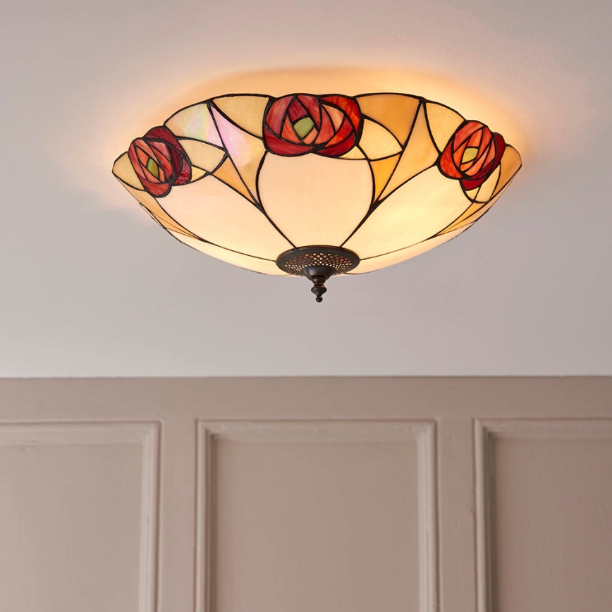 Endon 64182 - Plafonjera INGRAM 2xE27/60W/230V pr. 45 cm