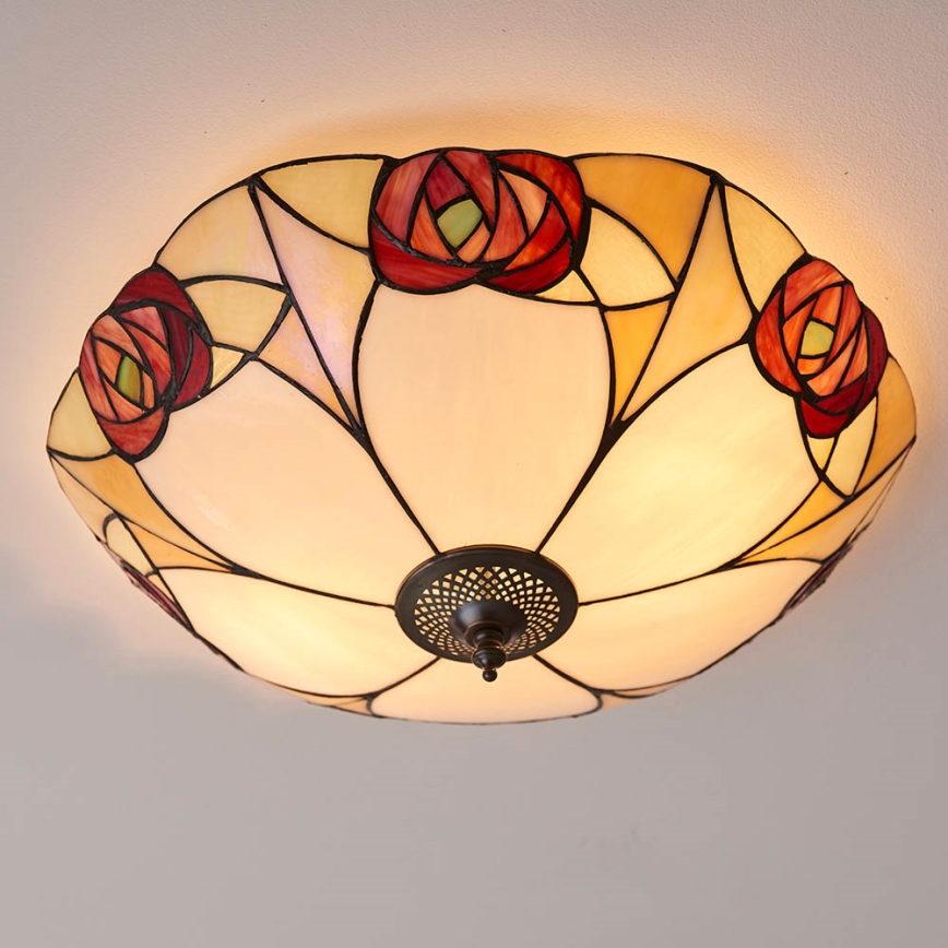 Endon 64182 - Plafonjera INGRAM 2xE27/60W/230V pr. 45 cm