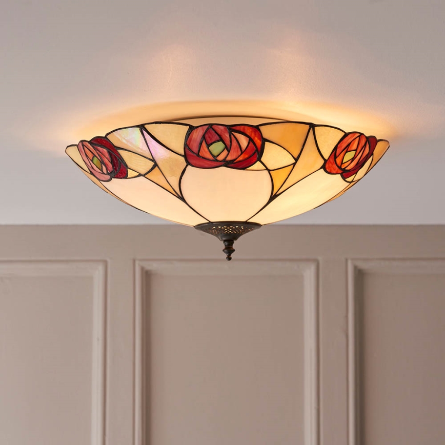 Endon 64182 - Plafonjera INGRAM 2xE27/60W/230V pr. 45 cm