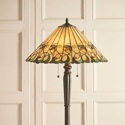 Endon 64192 - Podna lampa JAMELIA 2xE27/60W/230V, prečnik 50 cm