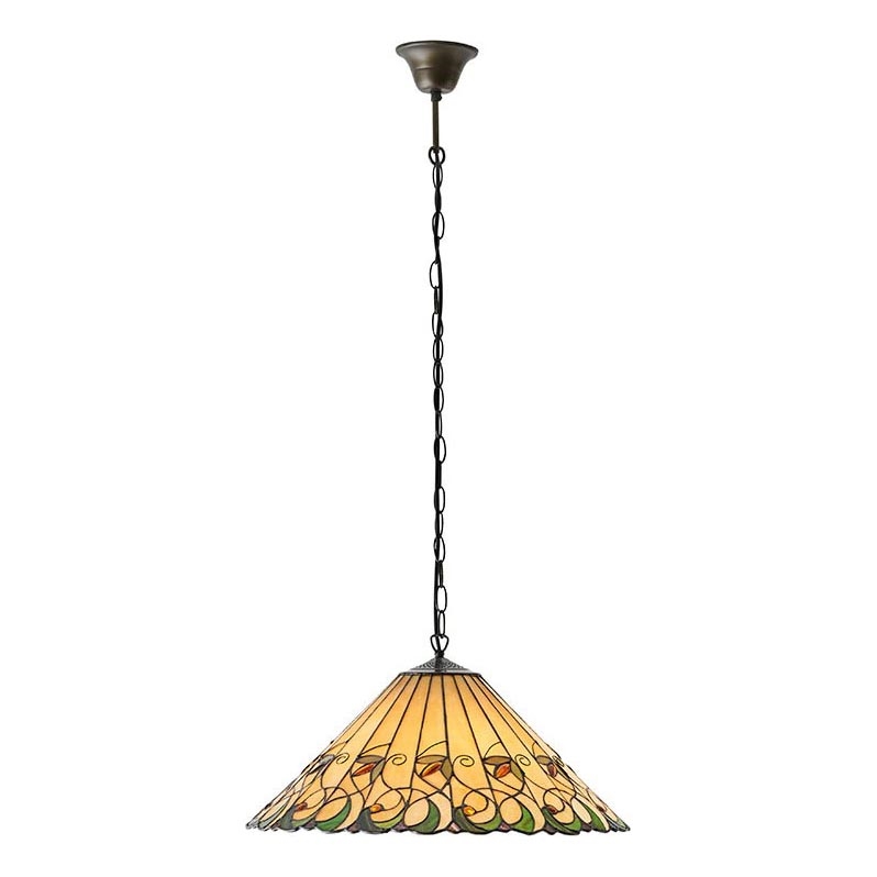 Endon 64194 - Luster na lancu JAMELIA 3xE27/60W/230V prečnik 50 cm