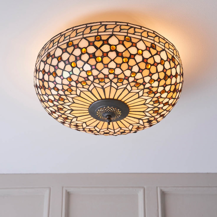 Endon 64276 - Plafonska svetiljka MILLE FEUX 2xE27/60W/230V Ø 45 cm